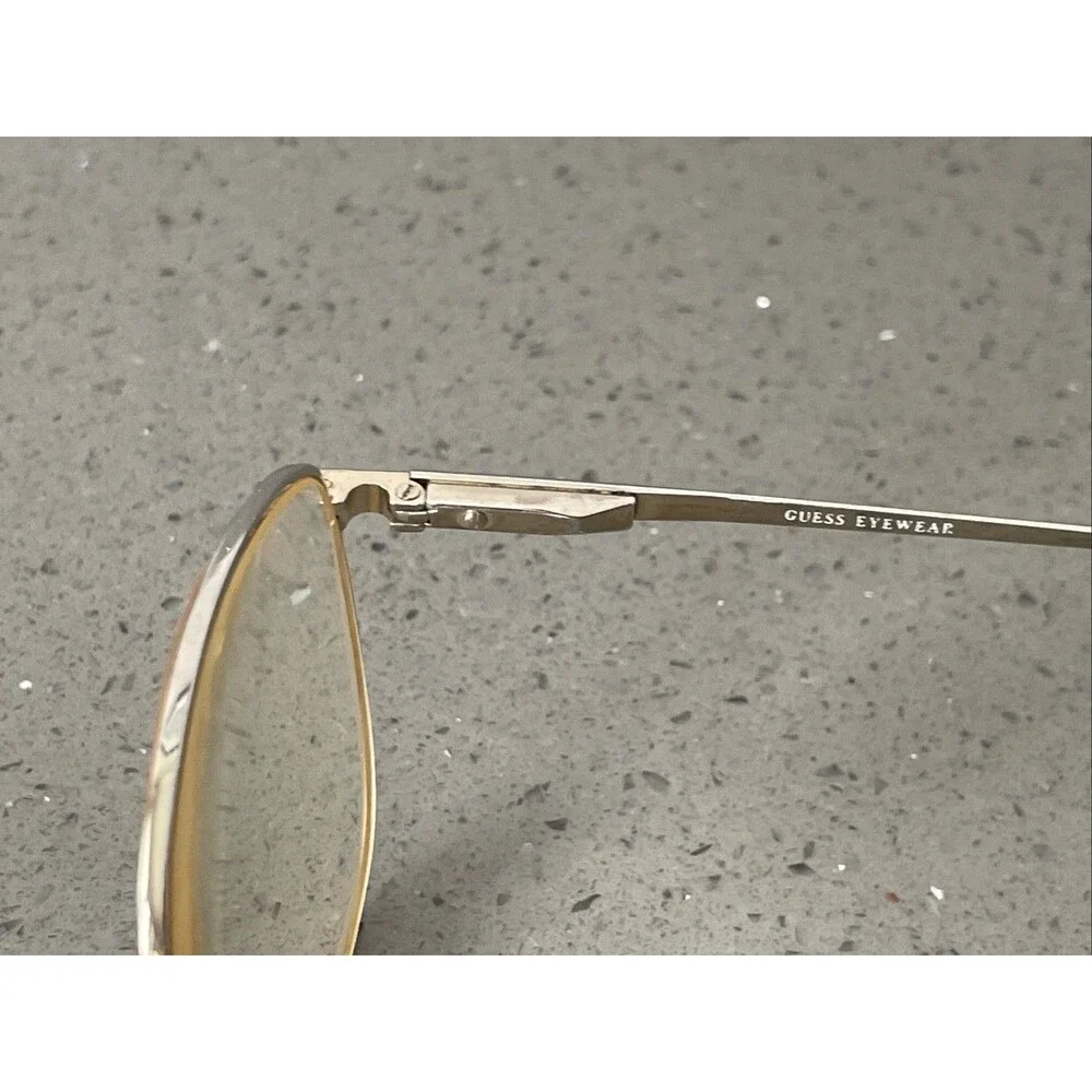 GUESS GU261 Eyeglasses Frames ONLY DB 53-18-135 tortoise full rim Japan gold